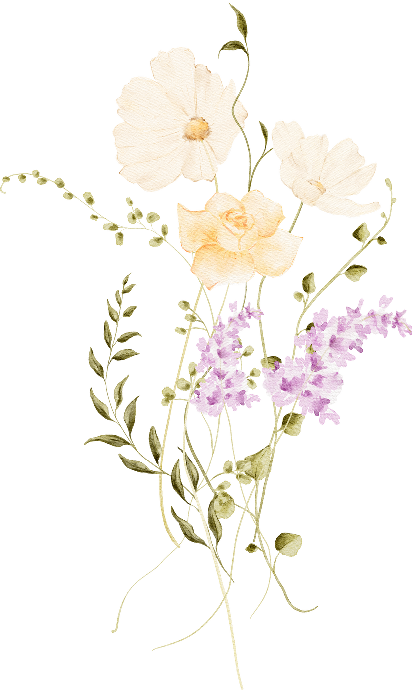 Watercolor Floral Arrangement