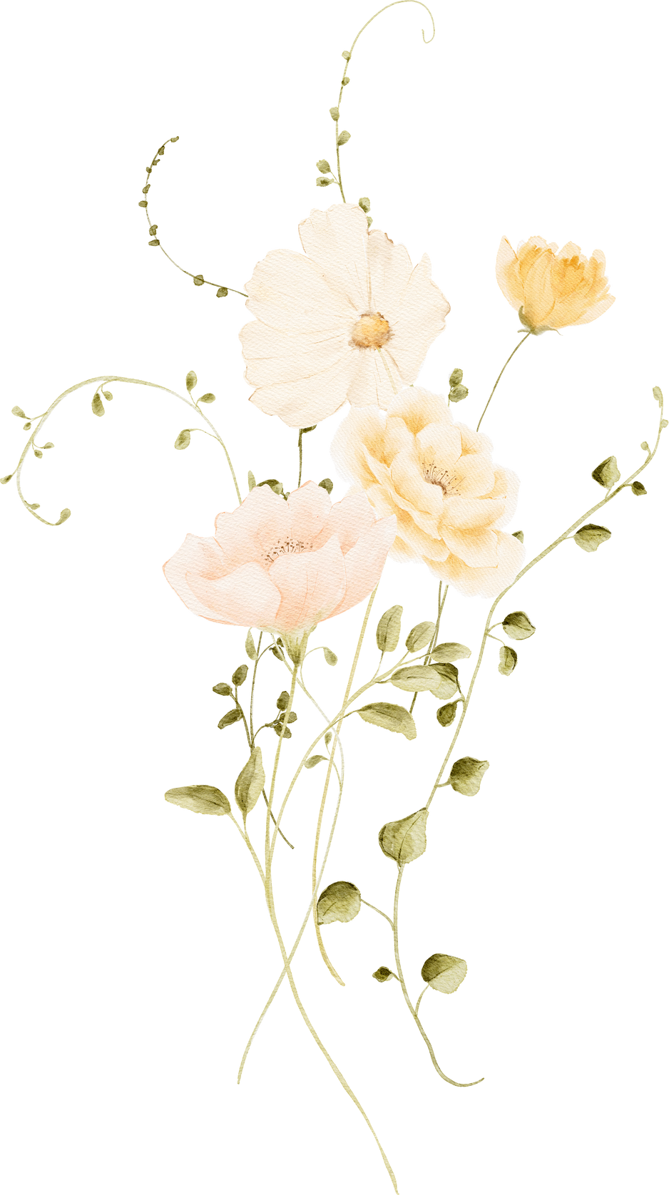 Watercolor Flower Bouquet